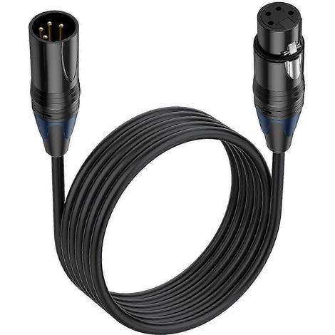 4-poliges Stromkabel (Stecker auf Buchse) für Kameramonitor, Audiosystem, DSLR-Bildschirm, Stromanschlusskabel, flexible Länge, professionelles Videozubehör (1/5)