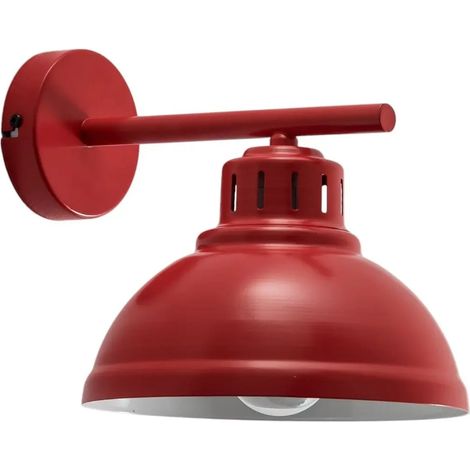 [GEBRAUCHT] B-Ware Luminex Wandleuchte Lampe Sven Wandleuchte Rot Stahl E27 Industriell 1 Flammig