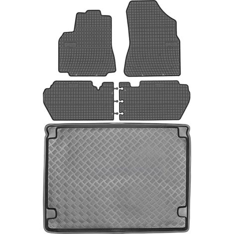 Citroen Berlingo II Kombivan von 2008–2018 SET – Gummi-Automatten + Kofferraummatte