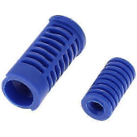 3x Tige de levier de vitesse et repose-pieds de moto, revêtement en caoutchouc bleu, 4 pièces (1/5)