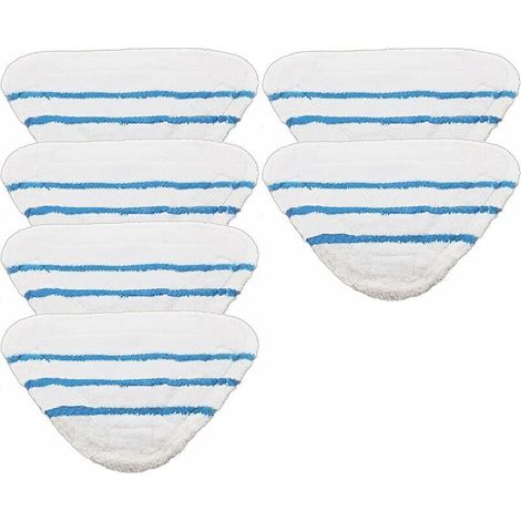 Lot de 6 coussins lavables pour nettoyeurs à vapeur Beldray 5 en 1 et 9 en 1. (1/4)