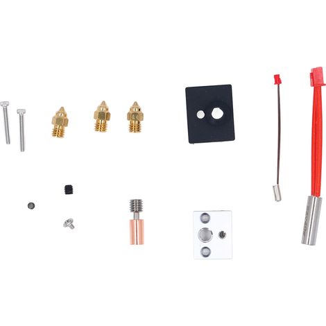 Kit de bloc chauffant extrudeuse 300 ℃ haute température pour imprimante 3D ENDER 3 S1 Pro Hotend buse en laiton monotrou 0.4MM (1/5)