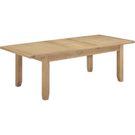 Windsor Large Extending Dining Table - L100 x W78 x H180 cm - Natural Oak