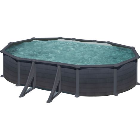 PISCINE FUORITERRA OVALI GRE GRANADA KIT POROV GF 618 - CM.610x375xH132