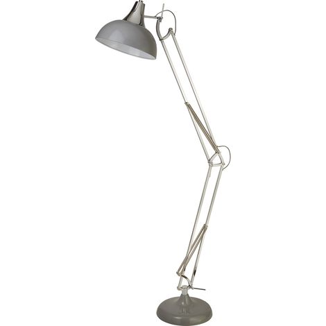 Searchlight Goliath Lampada da terra grigia e cromata (1/4)