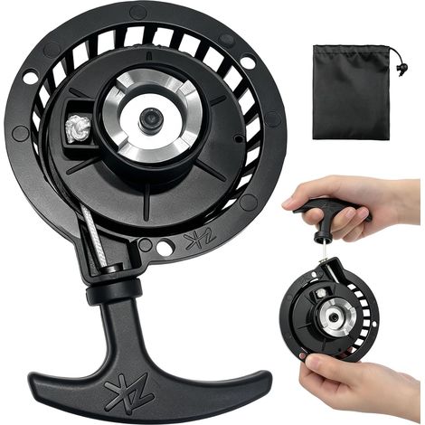 Lanceur Pocket Bike, Démarreur à Rappel en Alliage d’Aluminium pour Mini Pocket Bike, Dirt Bike, Quad Mini ATV, Moto 47cc - 49cc (1/5)