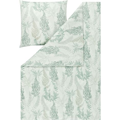 Set di biancheria da letto Estella 6389/532 Hedi Mako in jersey interlock, 160x200 cm, 3 pezzi (1/2)