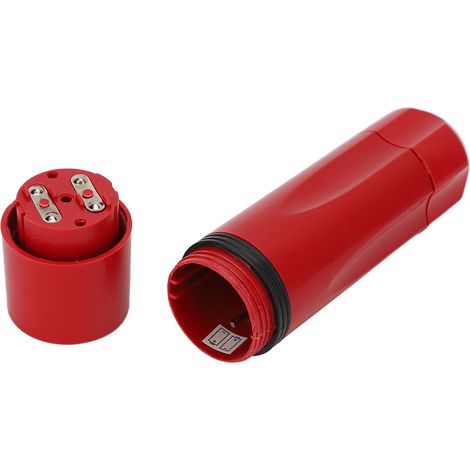 Lampe torche LED hôtel, éclairage de secours chambre, lampe d'urgence pour hôtel (coque rouge, expédiée sans pile). (1/5)