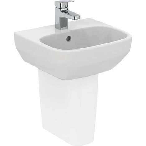 Ideal Standard I.LIFE A lavamani lavabo L.40 cm, monoforo, con troppopieno, colore bianco finitura lucido T451401 (1/5)
