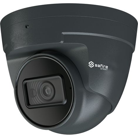 Safire Smart - SF-IPT020A-4E1-GREY - Caméra turret IP 4 MP gamme E1 IA, IR 30 m, IP67, PoE (gris)