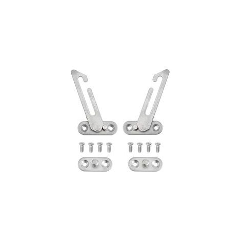 Lot de 2 entrebâilleurs de fenêtre en UPVC, en acier inoxydable 304, verrous de sécurité pour enfants avec vis pour fenêtre gauche et droite (1/4)