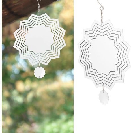 Blanko-Windspiel aus Metall, individuell gestaltbar durch Thermosublimation, originelles Geschenk, Gartendekoration, Lotusblumenmotiv, 200 x 200 x 1 mm (1/5)