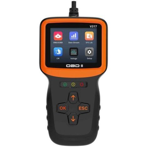 Boîtier de diagnostic OBD2 pour voiture. lecteur de diagnostic OBD2 français pour tous les véhicules après 2000. lecteur de défauts avec toutes les fonctionnalités OBDII (1/3)