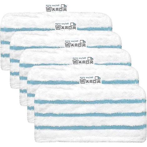 Lot de 5 lingettes en microfibre compatibles avec les balais vapeur Black & Decker (1/5)