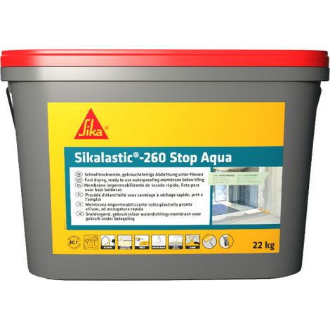 Abdichtung unter Fliesen Sikalastic-260 Stop Aqua - 8m² - 22kg