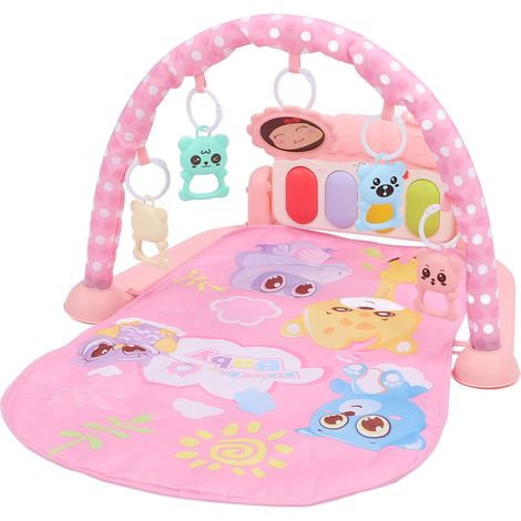 Tapis d'éveil pour bébé, tapis de jeu avec piano, tapis d'éveil musical pour nouveau-né, piano à pédales pour bébé. (1/5)