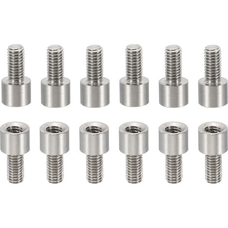 50Pcs M3 Entretoises, 4+6mm Entretoise Filetée M3 en Acier Inoxydable Kit de Vis 3mm ID 5mm OD Adaptateurs de Filetage Métrique Mâle Femelle (1/5)