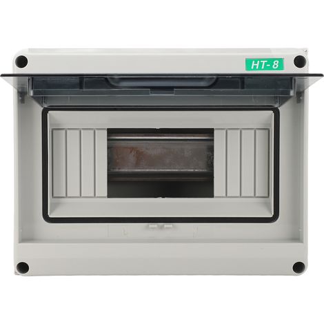Boîtier de protection de distribution électrique à 8 canaux, boîtier électrique extérieur étanche IP65, boîtier de protection par disjoncteur, boîtier de protection pour borne de recharge (1/5)