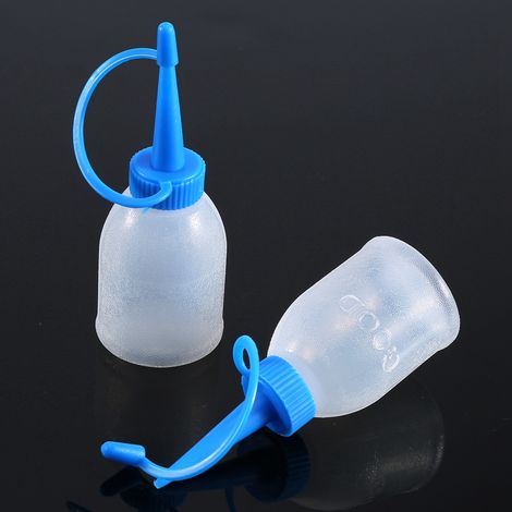 6 Pièces 30ML Bouteille Vide Gel Colle Industrielle Applicateur Bec (1/5)