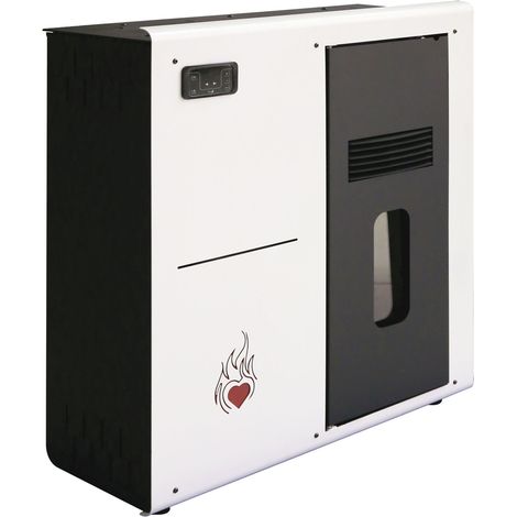 STUFA A PELLET 7,89KW CUORE CALDO SLIM 8 BIANCA 84x30xH90 CM (1/5)