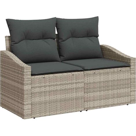 Maison Exclusive - Garten-Sofa mit Kissen 123 x 62 x 69 cm Poly-R