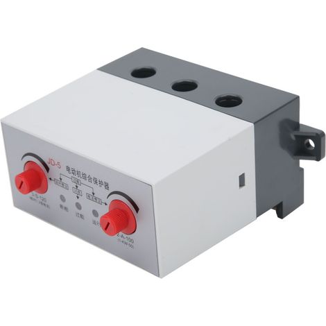Relais de protection moteur BERM JD-5, protection intégrée contre surcharge, blocage et perte de phase, AC 380V, réglage 2-100A, disjoncteur thermique. (1/5)
