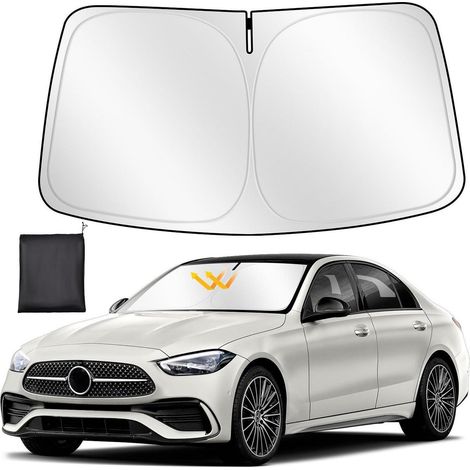 Sonnenschutz Frontscheibe für Mercedes C-Klasse 2014-2021, faltbar, UV-Schutz (1/5)