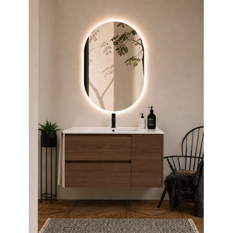 Mobile bagno con lavabo ORIGENBATH ITACA senza specchio 70x45 cm frassino tea (1/5)
