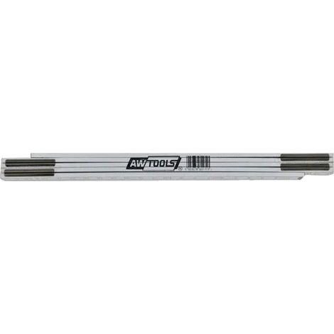 Awtools Holz-Faltmaßband 1 m x 5-fach gefaltet, 24 Stück, Displaybox (1/3)