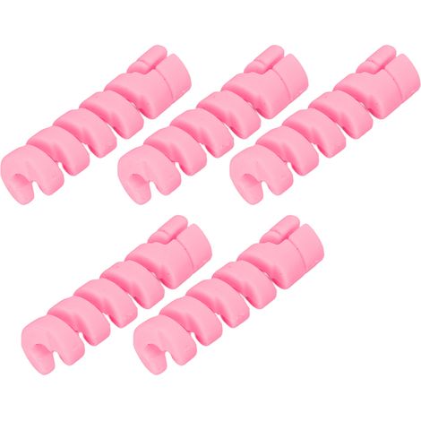 CANSUCC 5er-Pack Gummischutzhüllen für Fahrradrahmen, Brems- und Schaltzüge, Pink (1/5)
