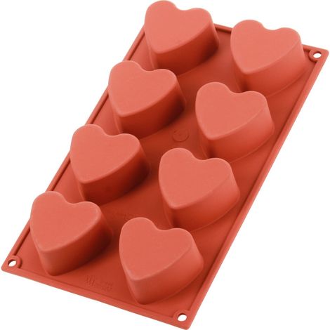 Moule en silicone 8 coeurs - Alice Délice