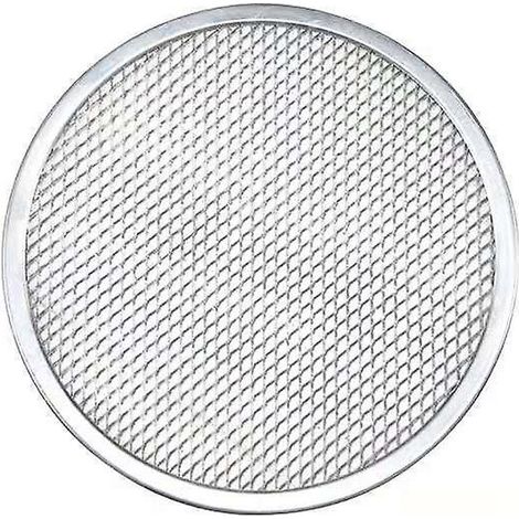 Grille à pizza ronde en aluminium Fontainebleau (1 pièce, argent) (1/4)