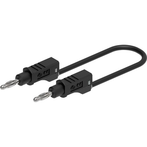 Electro PJP 2111-CD1-50N Messleitung Bananenstecker 4 mm 50 cm Schwarz 1 St.