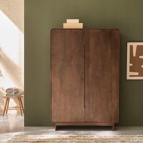 Armoire 2 portes en manguier massif (1/5)