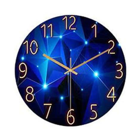 BelleRise - Horloge murale avec un joli cadran - Digital Blue