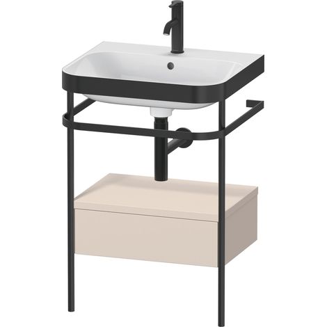 Duravit Happy D.2 Plus c-bonded Set avec console métallique et