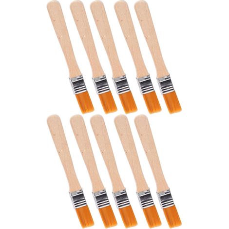 Ensemble de Pinceaux d'archéologie pour Enfants, 10 Pièces, Outils d'excavation pour Kit éducatif 'Excavation de Tiges, Petits Pinceaux avec Poils en Nylon Doux, Manche en Bois pour (1/5)