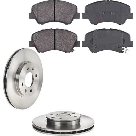 KIT FRENI ANTERIORI compatibile con HYUNDAI ACCENT IV (RB) - DISCHI + PASTIGLIE OEM: 37916 / 18338 /SOSTITUZIONE DIRETTA/BASSA POLVERE/SILENZIOSO (1/5)