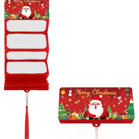 Buste natalizie rosse con fessura regalo - Rosso