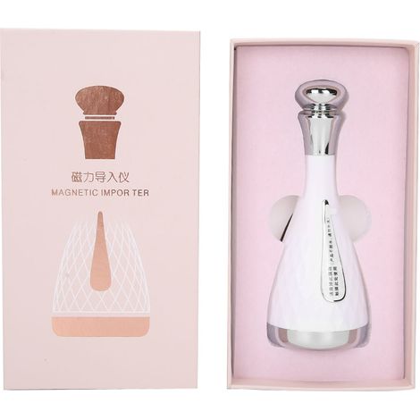 Appareil de massage visage et yeux microcourant liftant raffermissant peau blanc magnétique importé (1/5)
