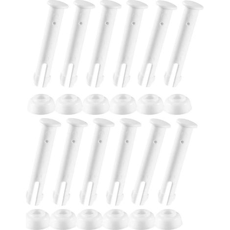 12 broches de connexion en plastique pour piscine, 12 joints en caoutchouc compatibles Intex (2,36 pouces) (1/5)