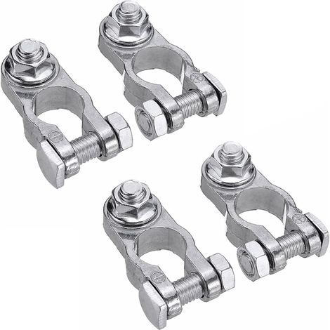 2 Paires,Connecteur De Bornes Batterie,Connecteurs Des Bornes De La Batterie,Isolateur Batterie Electrique,Bornes De Batterie Positives Et NéGatives,Pour Voiture,12/24/60V (1/5)
