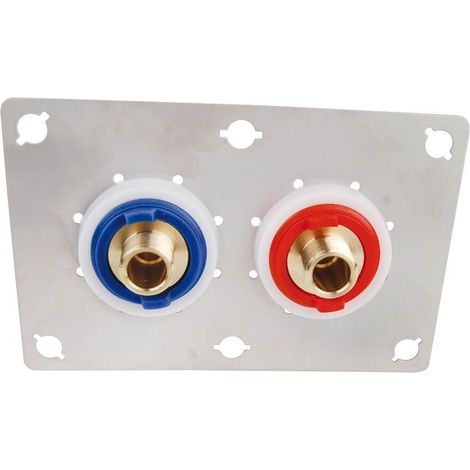 Sortie de cloison double SERTIfix PER à glissement Ø12 - mâle 3/8'' (12/17)