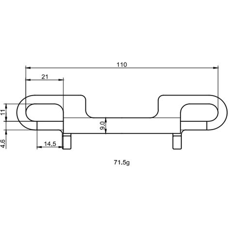Doppelkarabinerhaken aus Edelstahl 316 mit Schnellverschluss, ideal zum Tauchen, für Haustiere und als Leinenhaken. 120 mm lang. (1/4)