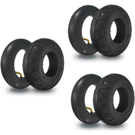 Trois jeux de pneus et chambres à air 200x50, compatibles avec les pneus de trottinettes électriques Razor E100, E150, E200, Power Core E100, PowerRier 360, Crazy Car, EPunk et autres. (1/4)