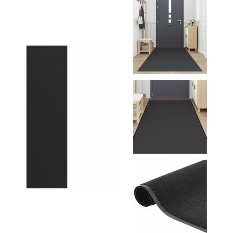 Paillasson noir 115x400 cm - Paillasson - Paillasson De Porte - Paillasson De Bienvenue - Paillasson De Porte Extérieur (1/5)