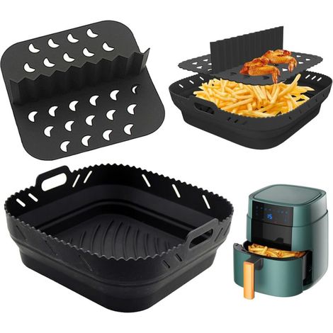 Moule en silicone pour friteuse à air chaud COSORI 5,5L XXL/Ninja Speedi 5,7L - Accessoire pour friteuse à air chaud Philips Cosori Ninja Speedi - Accessoires pour friteuse à air chaud