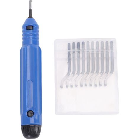 Kit d'ébavurage NB1100 : outil manuel d'ébavurage à tête rotative à 360° pour aluminium et cuivre (1/4)