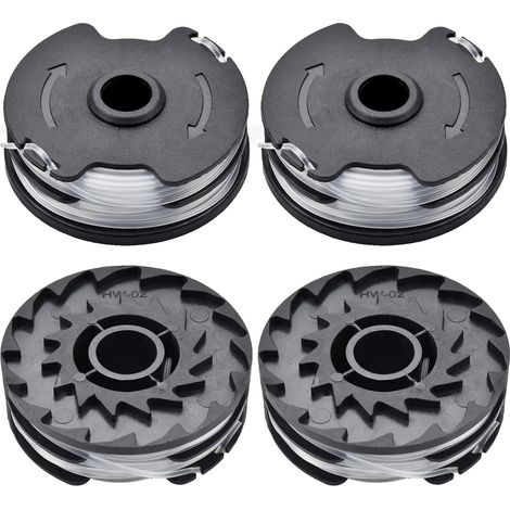 carretes de hilo para desbrozadora Parkside, compatibles con PRTA 20-Li A1/B2/C3, PRT 300/550 A1/A3, repuesto para desbrozadora, 1,6 mm para herramientas Parkside (Lidl) (4 carretes) (1/5)