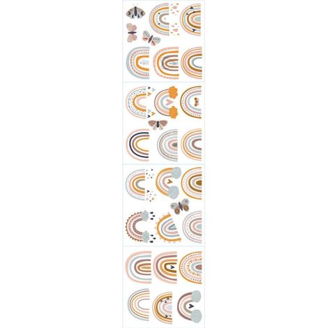 Stickers muraux autocollants arc en ciel en PVC stickers (1/5)